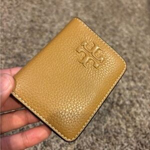 Tory Burch Tan Leather Card Holder